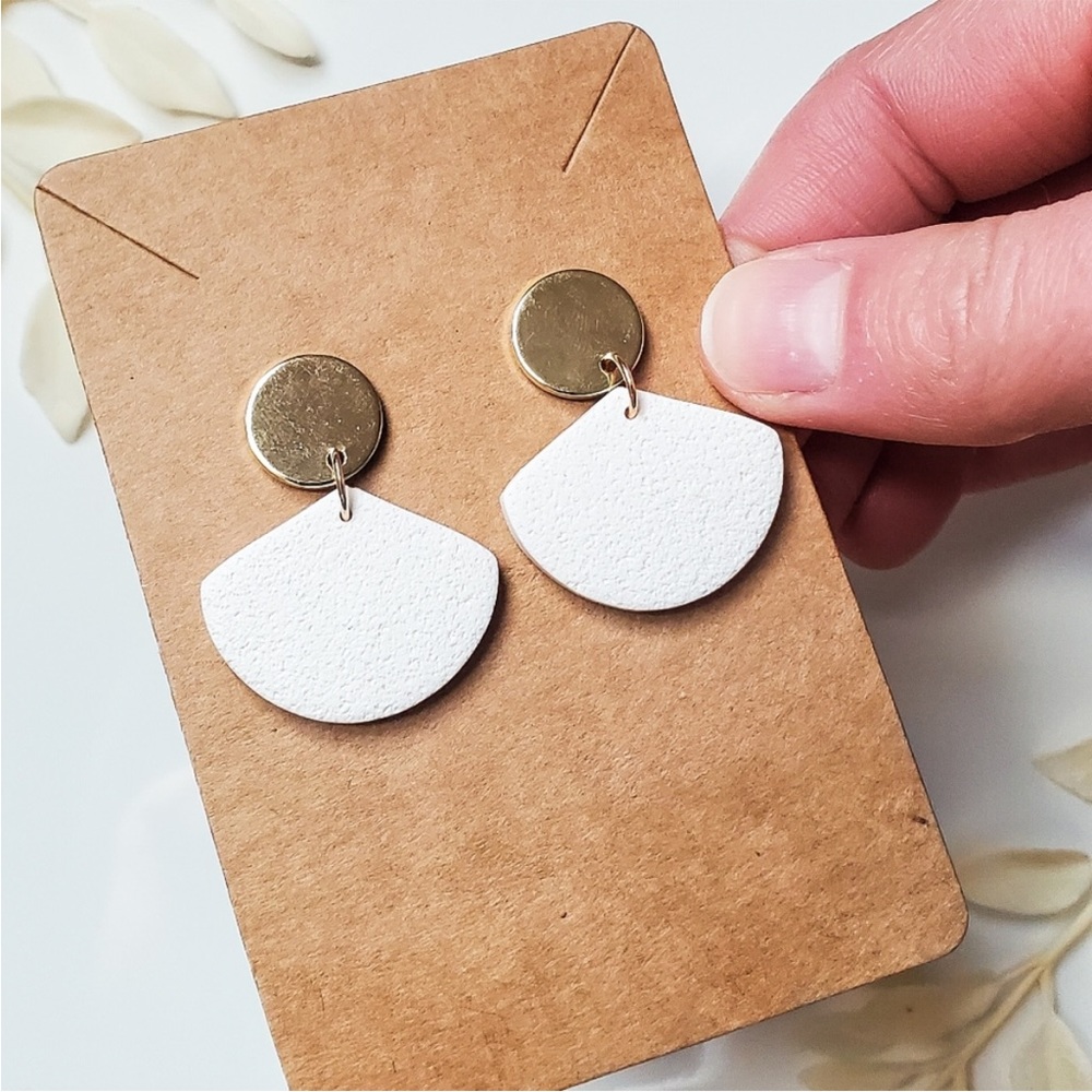 Handmade polymer clay earrings